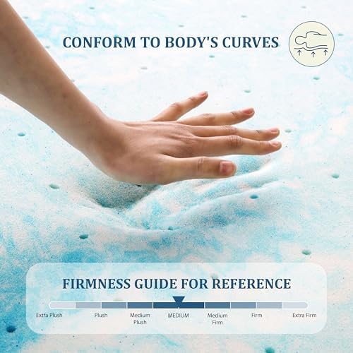 EGO 3 Inch King Mattress Topper Gel Memory Foam - Image 2