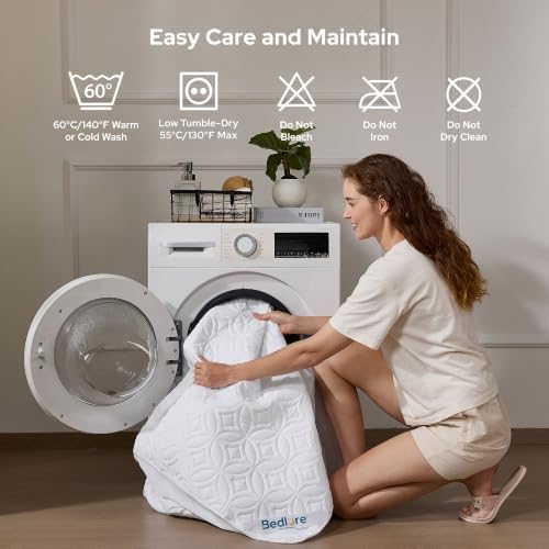 BEDLORE Waterproof Mattress Protector, Full XL Size Mattress Pad - Image 6