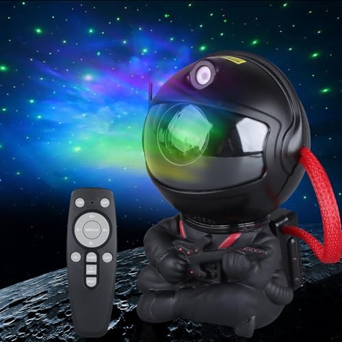 YXQUA Astronaut Galaxy Star Projector for Kids, Black Guitar by YXQUA