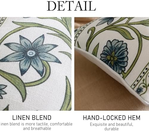 ISAENNE Designer Linen Throw Pillow Cover - Image 4