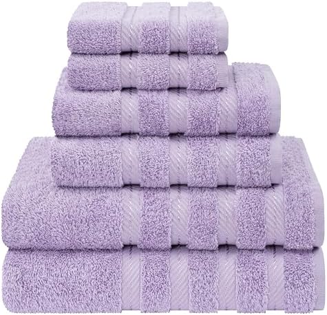 American Soft Linen 100% Cotton Luxury Turkish Towels, 6 Piece Towel Set by AmericanSoftLinen