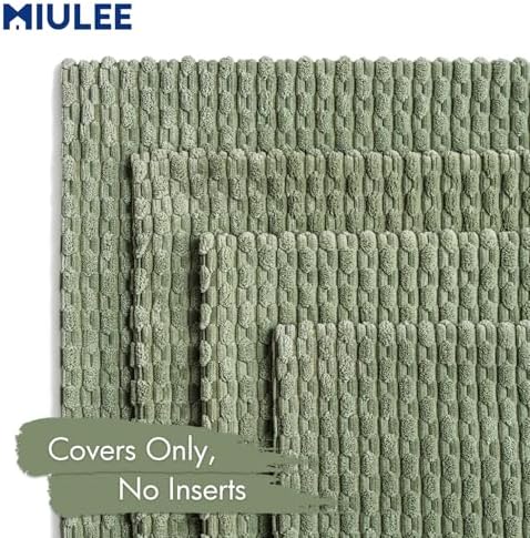 MIULEE Sage Green Decorative Throw Pillow Covers - Image 4