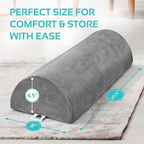 Knee Pillow for Back Sleeping | Large Half Moon Bolster Pillow for Legs - Image 5