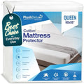 PlushDeluxe Waterproof Queen Mattress Protector, Terry Cotton by PlushDeluxe