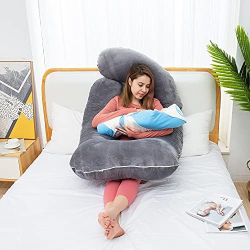 60in Full Body Pillow | Nursing, Maternity and Pregnancy Pillow | Extra Large U - Image 5
