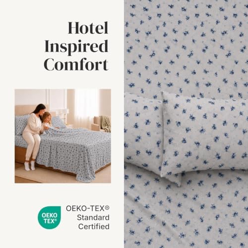 Modern Threads 4-Piece Ultra Soft Microfiber Bed Sheets Set, Wrinkle Free Sheets - Image 4