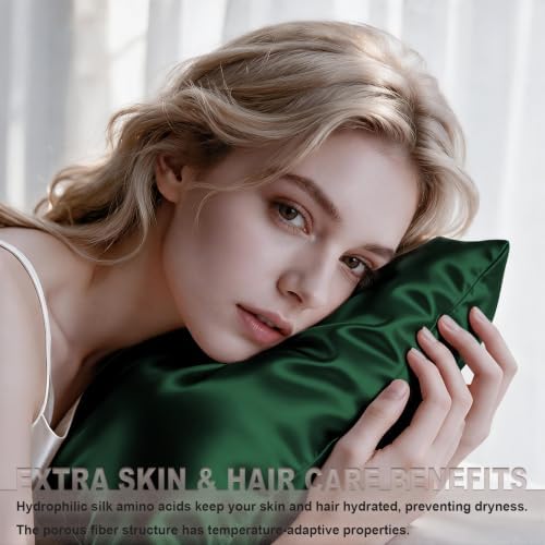 LYSHIN Silk Pillow Cases 2 Pack Queen Size - Image 3