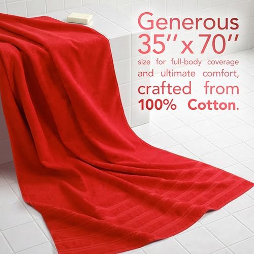 American Soft Linen 100% Cotton Luxury Turkish Towels, 35x70 XL Bath Sheet - Image 2