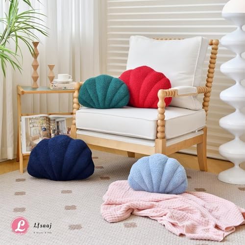 Lfsaaj Seashell Throw Pillows, Shell Shaped Throw Pillows, 18 Inch Soft Home - Image 5