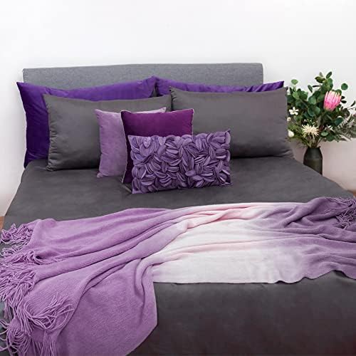 KINGROSE Hand Crafted Stereo Flower Throw Pillow Cover Rectangular Cushion - Image 3