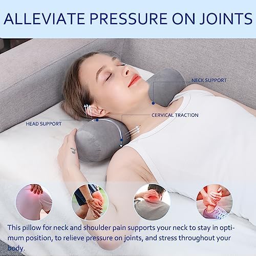 Neck Roll Pillow, Cervical Neck Pillow Bolster Pillow - Image 5