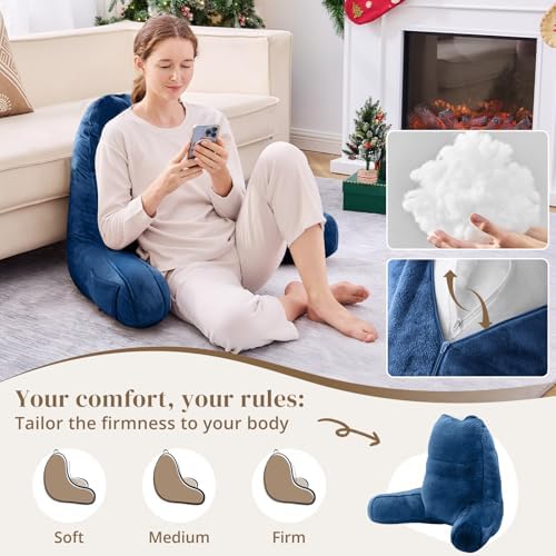 Sasttie Reading Pillow for Bed, Back Pillow for Sitting Up - Image 3