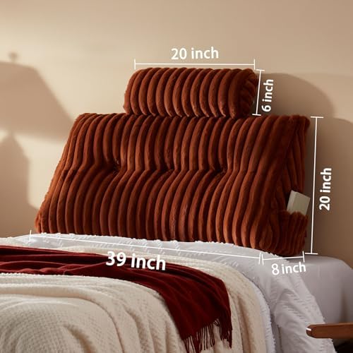 Rycwola Faux Fur Headboard Pillow - Image 2