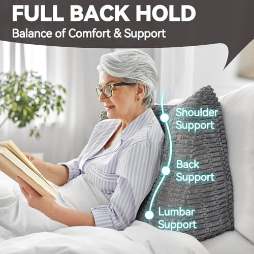 Headboard Pillow Twin Triangular Bed Wedge Pillow - Image 4