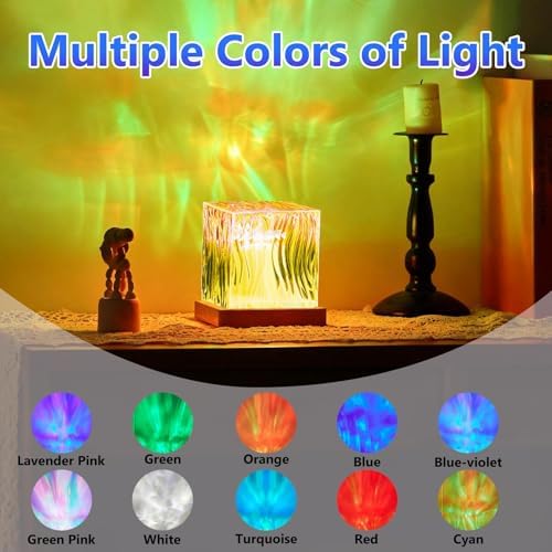 Galaxy Projector for Bedroom with Northern Lights Effect - 16 Color Changing Dimmable Mood Light with Dynamic Ripple, Remote Control, Night Light Projector for Kids Teens Adults Room Decor Gift - Image 2