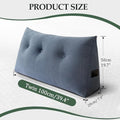 Headboard Pillow Twin, Wall Backrest Wedge Pillow Headboard by huateanhome
