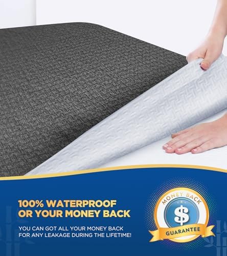 Premium 100% Waterproof Twin XL Mattress Protector, Breathable Cooling 3D Air - Image 2