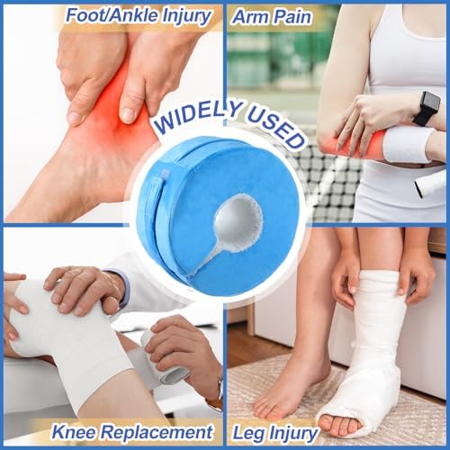 Soulchen 2 Pack Heel Protector for Pressure Sores Fleece Foot Elevation Pillow - Image 4