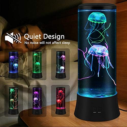 EDIER Jellyfish Lamp, LED Fantasy Jelly Fish Light, 7 Color Setting Jellyfish Tank Table Lamp Decorations for Home Office Decor Great Kids - Image 5