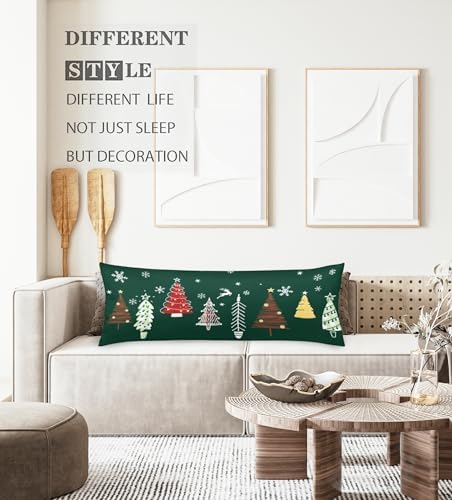 Christmas Forest Green Tree Pillow Cover - Image 2
