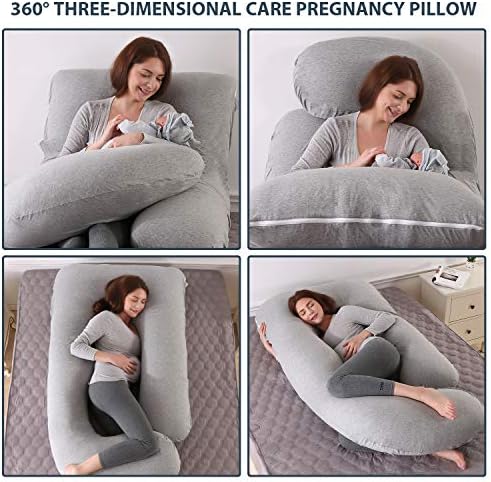 Elover U Shaped Pregnancy Pillow, Full Body Maternity Support - Image 2