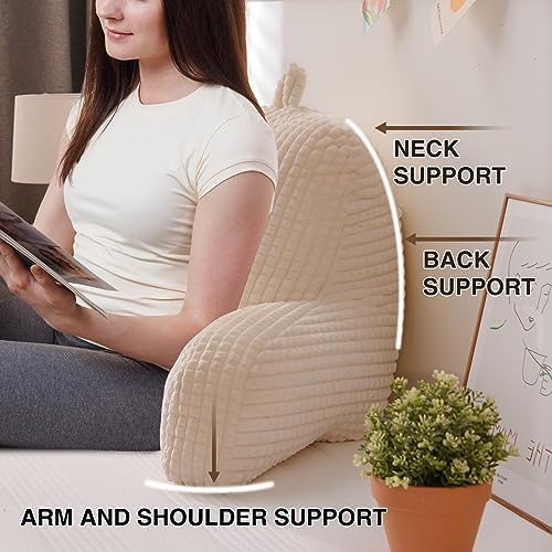 A Nice Night Ivory 18.5" Bed Wedge Reading Pillows - Image 5