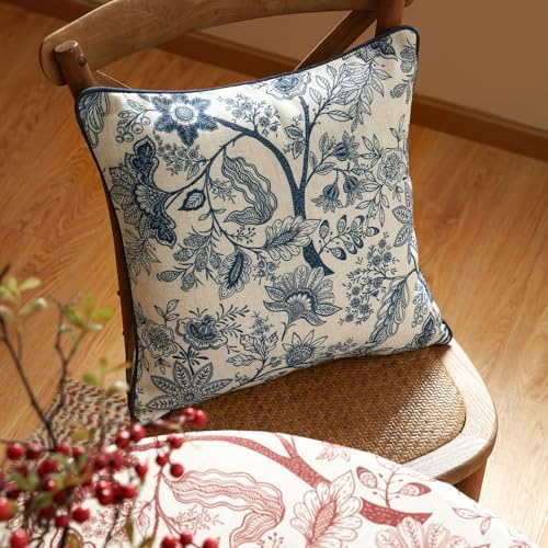 ISAENNE Designer Linen Square Throw Pillow Cover - Image 6