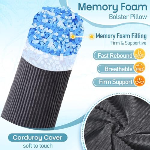 1 MIDDLE ONE Body Pillow, Memory Foam Body Pillows - Image 3