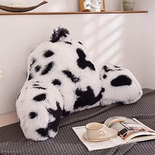 A Nice Night Faux Fur Reading Pillow Bed Wedge Large Adult Children Backrest - Image 3