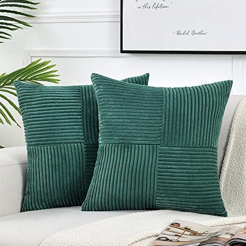 Fancy Homi 2 Packs Teal Samll Decorative Throw Pillow Covers 12x12 Inch by Fancy+Homi