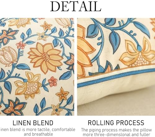 ISAENNE Linen Square Throw Pillow Cover - Image 4