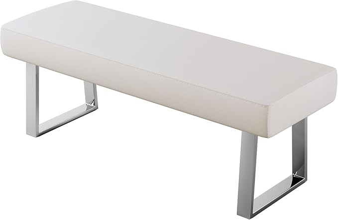 JIEXI Bedroom Bench Bed end upholstered Bench Indoor Corner Small Bench, with Metal Legs, for entryway Dining Room Kitchen and Living Room, Plant Bench, Footstool