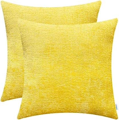 CaliTime Pack of 2 Cozy Throw Pillow Covers Cases by CaliTime