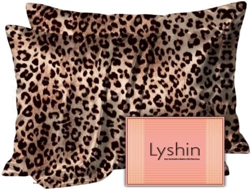 LYSHIN Silk Pillow Cases 2 Pack Standard Size by LYSHINSILKPILLOWCASES