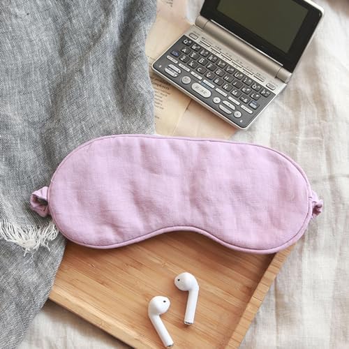 100% Pure Linen Sleep Mask Blackout Eye Mask by Unknown
