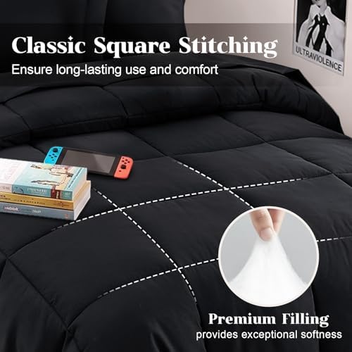 JOLLYVOGUE Twin XL Comforter Set, Ultra-Soft Bed in a Bag Twin XL Size 5 Pieces - Image 2