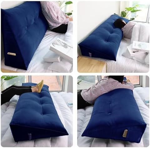 Daneey Headboard Pillow King, Triangular Wedge Pillow Headboard, Wedge - Image 3