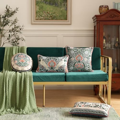 ISAENNE Designer Linen Square Throw Pillow Cover - Image 3