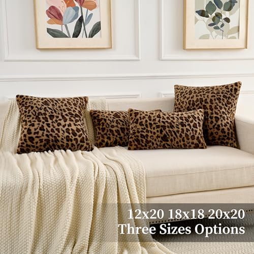 GALMAXS7 Cheetah Pillow Covers Leopard Throw Pillow Covers Set of 2 - Image 6