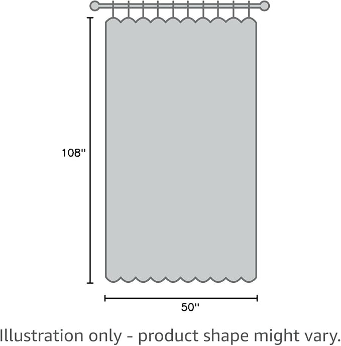 Vision Home Chambray Blue Full Blackout Curtains for Bedroom Living Room Darkening Window Treatment Panels Thermal Insulated Rod Pocket Back Tab Modern Soundproof Blue Drapes 2 Panels 50" Wx108 L