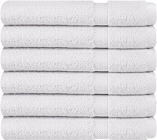 Towel and Linen Mart 100% Cotton White 18 Pack Bath Towel Set, Quick Dry, Super Absorbent, Light Weight, Soft Feel for Hotel, Spa and Bathroom (27 X 54) (White, 27 x 54 18 Pack) - Image 4