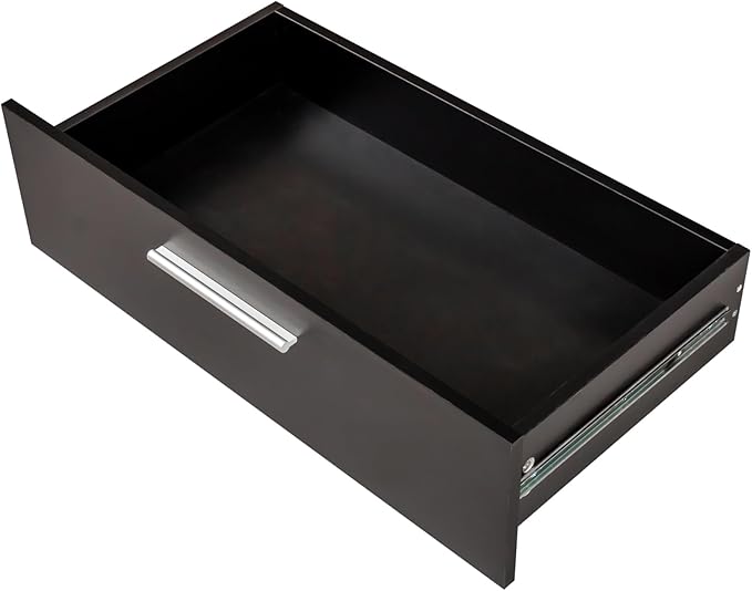 Karl home 8 Drawer Dresser, Wood Black Vanity Drawer Cabinet, Bedroom Storage Cabinet TV Stand, Large Dresser Storage Chest with Deep Drawers, Bedroom Furniture