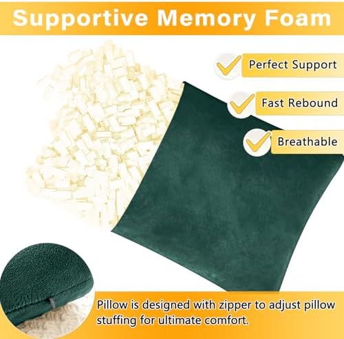 1 MIDDLE ONE 2 Pack Small Pillow, Memory Foam Mini Pillow 11 X 7 Inches - Image 3