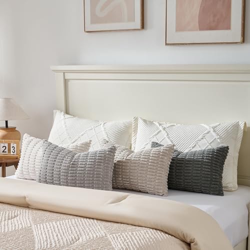 Fancy Homi 4 Packs Decorative Throw Pillow Covers - Image 5