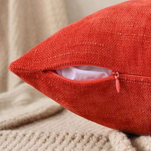 Set of 4 Soft Textured Decorative Throw Pillow Covers 22x22 Inch Cozy Farmhouse - Image 3