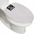 GORILLA GRIP Thick Memory Foam Bathroom Toilet Lid Seat Cover, Soft Velvet Topside, Machine Wash, Plush Cushioned Covers Fits Most Size Lids, Decorative Bath Room Accessories, 19.5x18.5, Light Gray