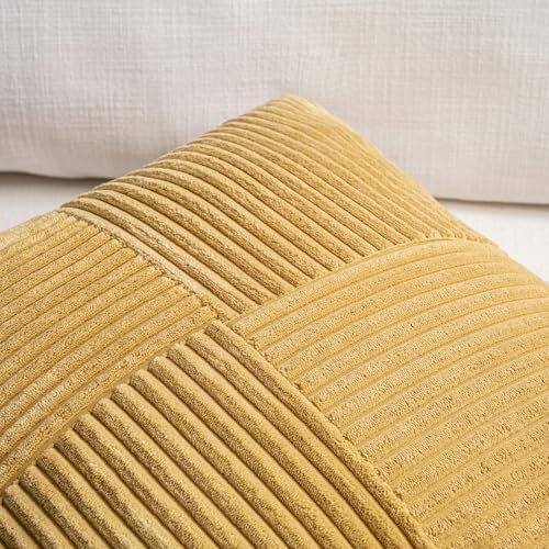 Fancy Homi Set of 2 Mustard Yellow Boho Long Lumbar Body Decorative Throw - Image 3