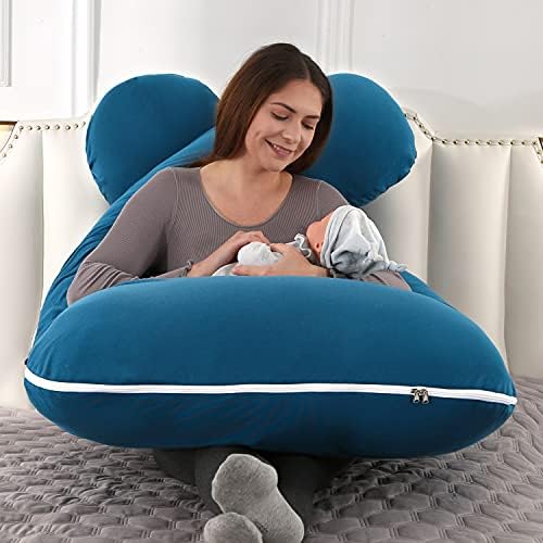Amagoing 55 inches Pregnancy Pillow, U Shaped Maternity Full Body Pillow - Image 4