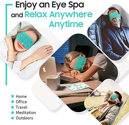 BeHoomi 20 Packs Steam Eye Mask, Heated Eye Mask Warm Compress - Image 6