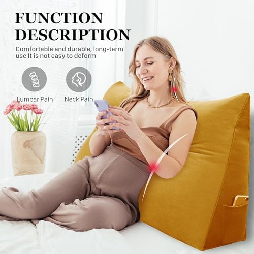 11 lbs Thickened Queen Wedge Pillow Headboard Body Positioner Bed Wedge Pillow - Image 2